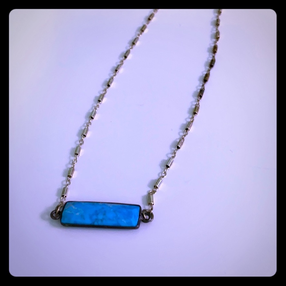 blue aztec necklace
